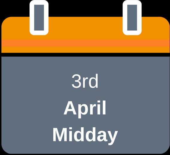 3rd April midday